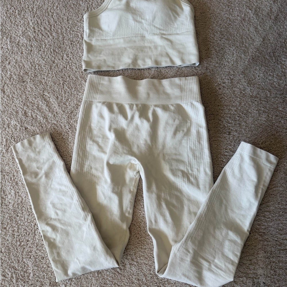 Primark Cream Leggings and Top Set